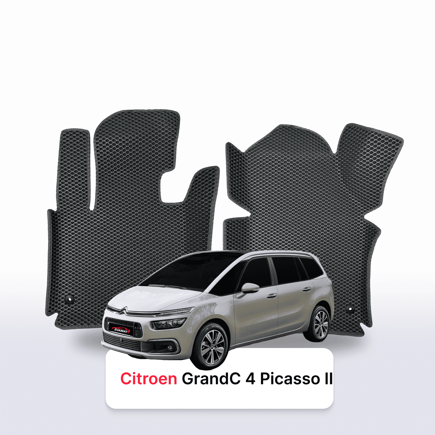 Автоковрики EVAMATS для Citroen Grand C4 Picasso 2 поколения 2013-2018 года МИНИВЭН