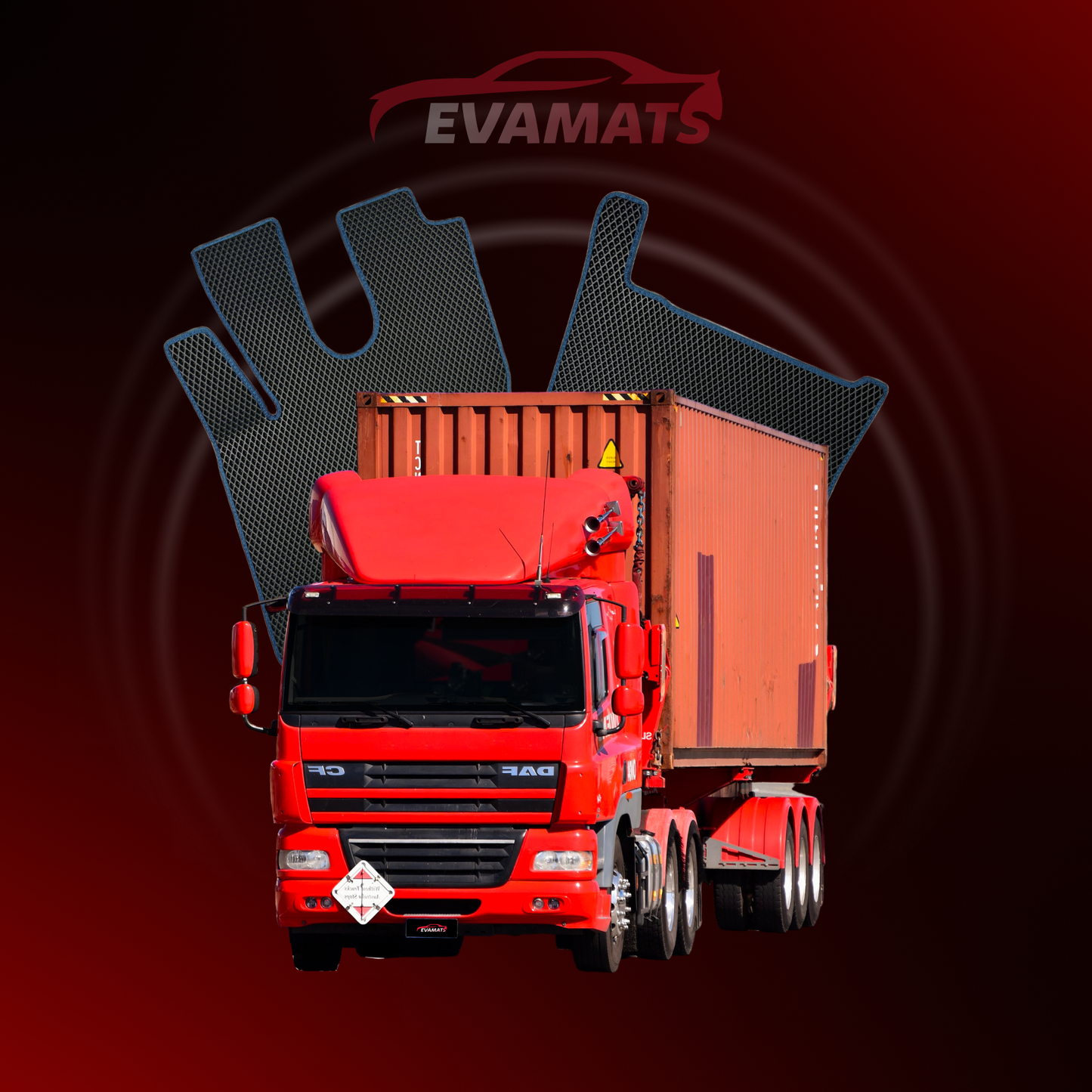 Dywaniki samochodowe EVAMATS do DAF CF 1992-2023 rok CIĄGNIK SIODŁOWY