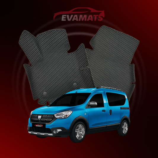 Dywaniki samochodowe EVAMATS do Dacia Dokker Stepway 1 gen 2012-2023 rok MINIVAN