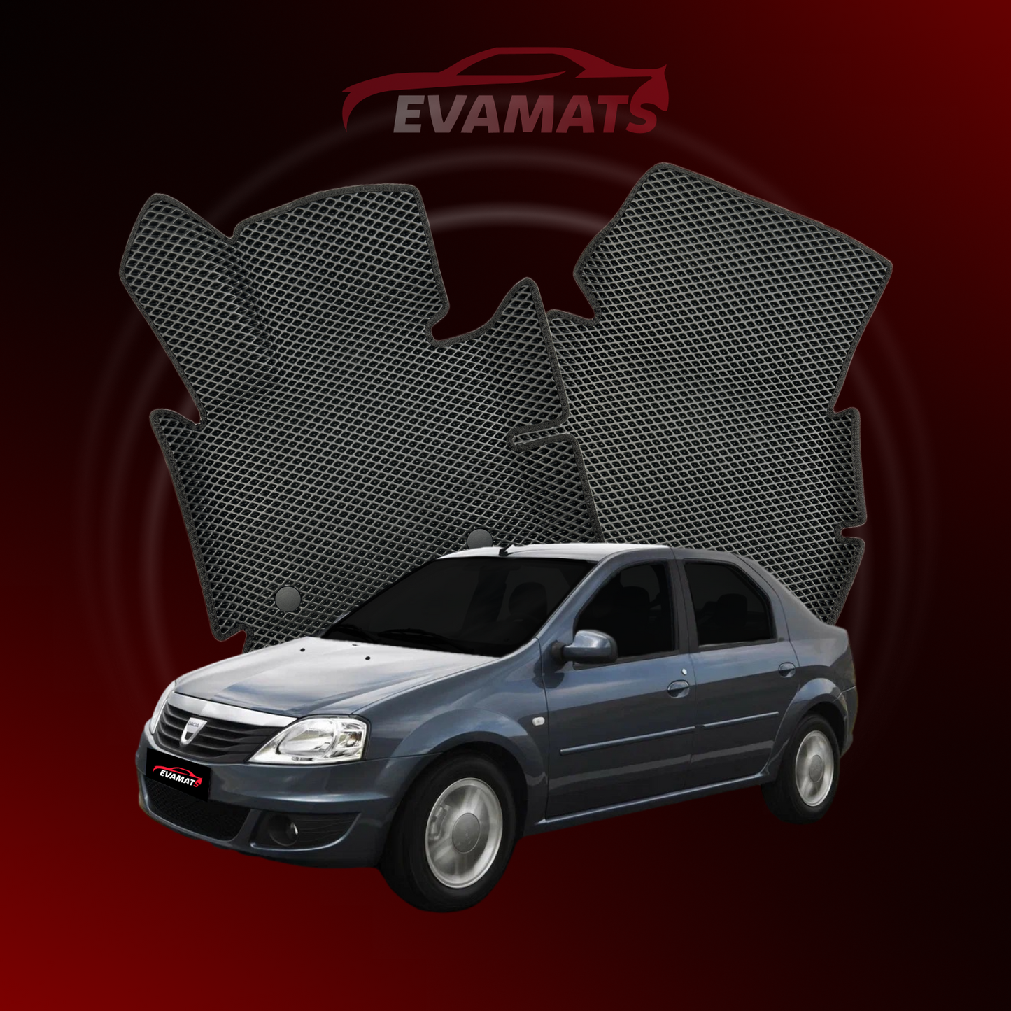 Dywaniki samochodowe EVAMATS do Dacia Logan 1 gen 2004-2012 rok SEDAN