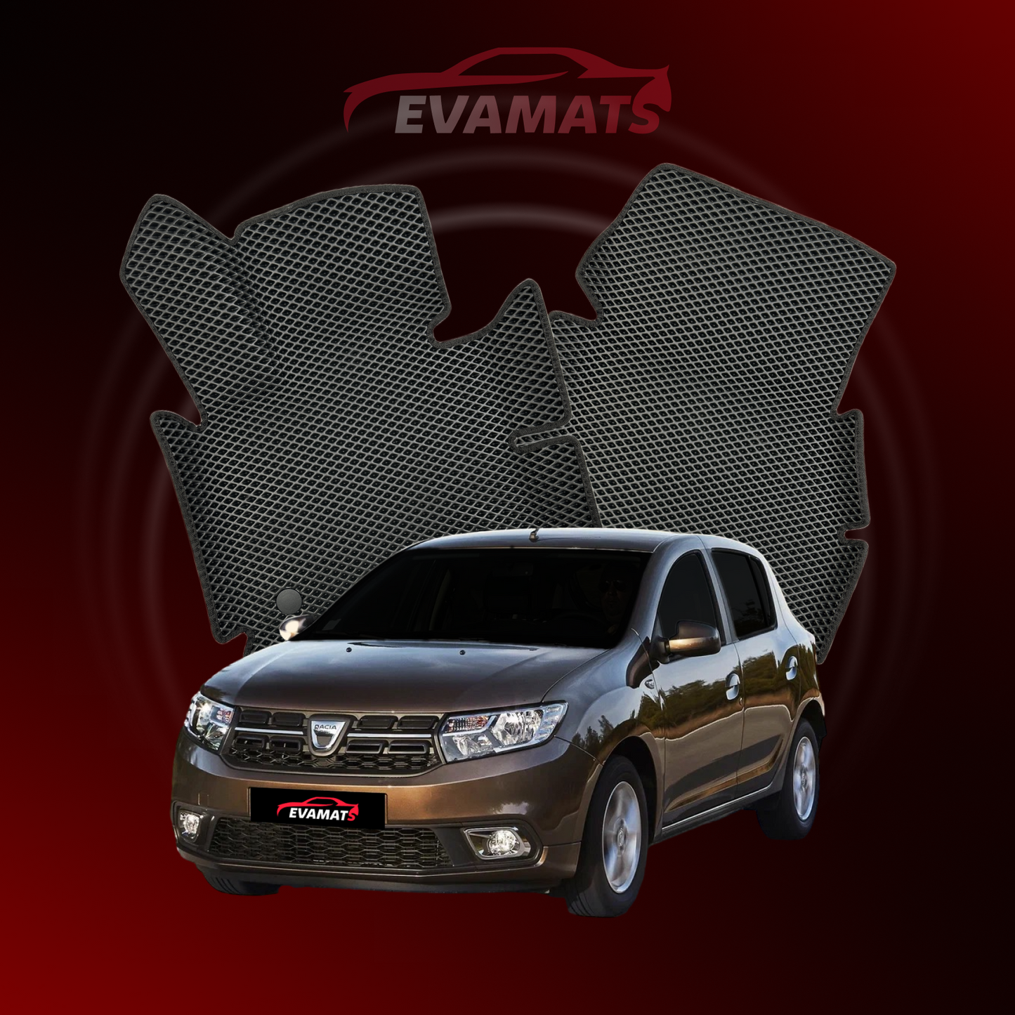 Dywaniki samochodowe EVAMATS do Dacia Sandero 2 gen 2012-2020 rok HATCHBACK 5 drzwi