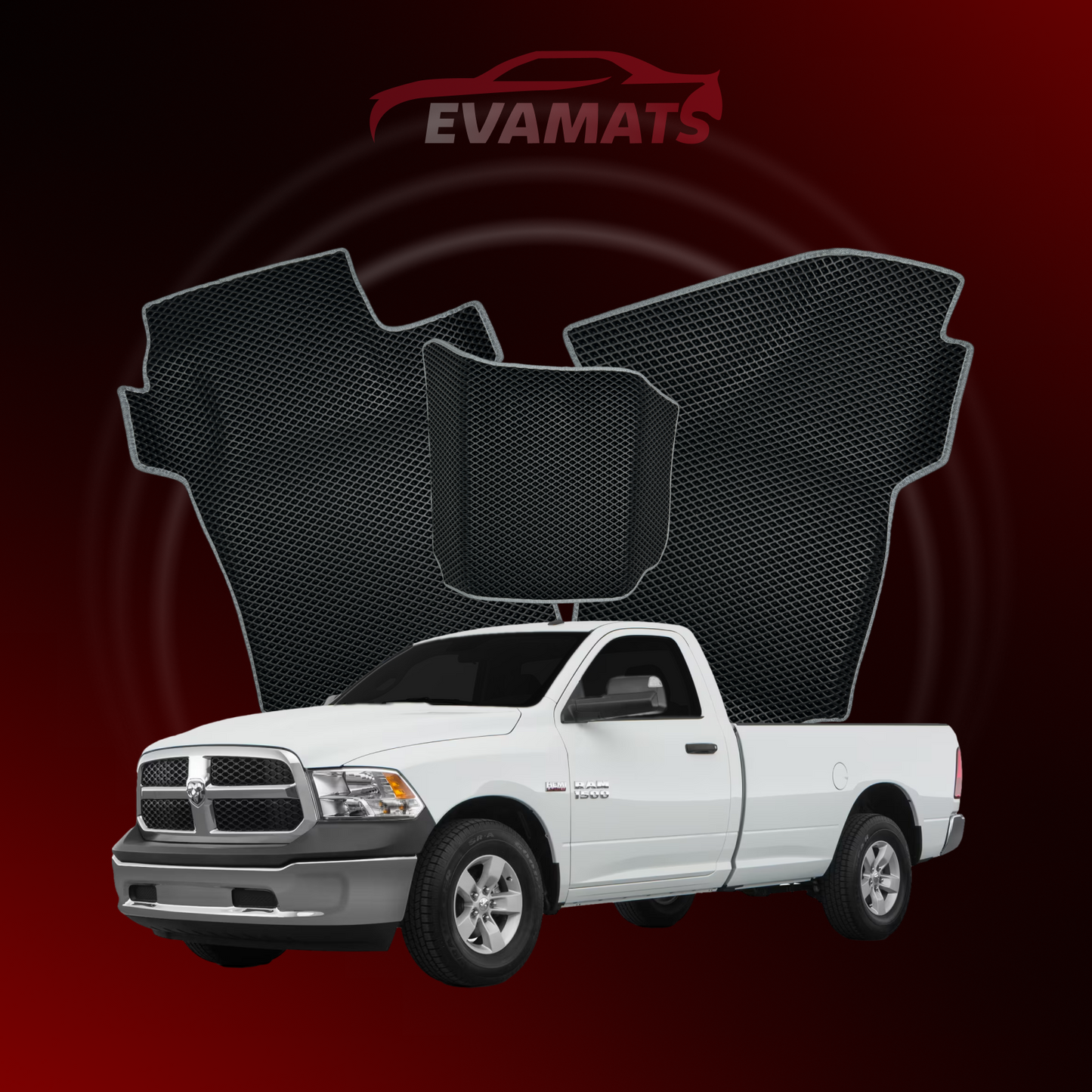 Автоковрики EVAMATS для Dodge RAM(DSDJ) 4th gen 2008-2019 р. PICK-UP з одномісною кабіною