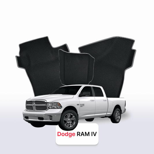 EVA Dywaniki samochodowe od EVA MATS 3D do Dodge RAM(DSDJ) 4 gen 2010-2024 rok PICK-UP  podwójna kabina BENZYNA