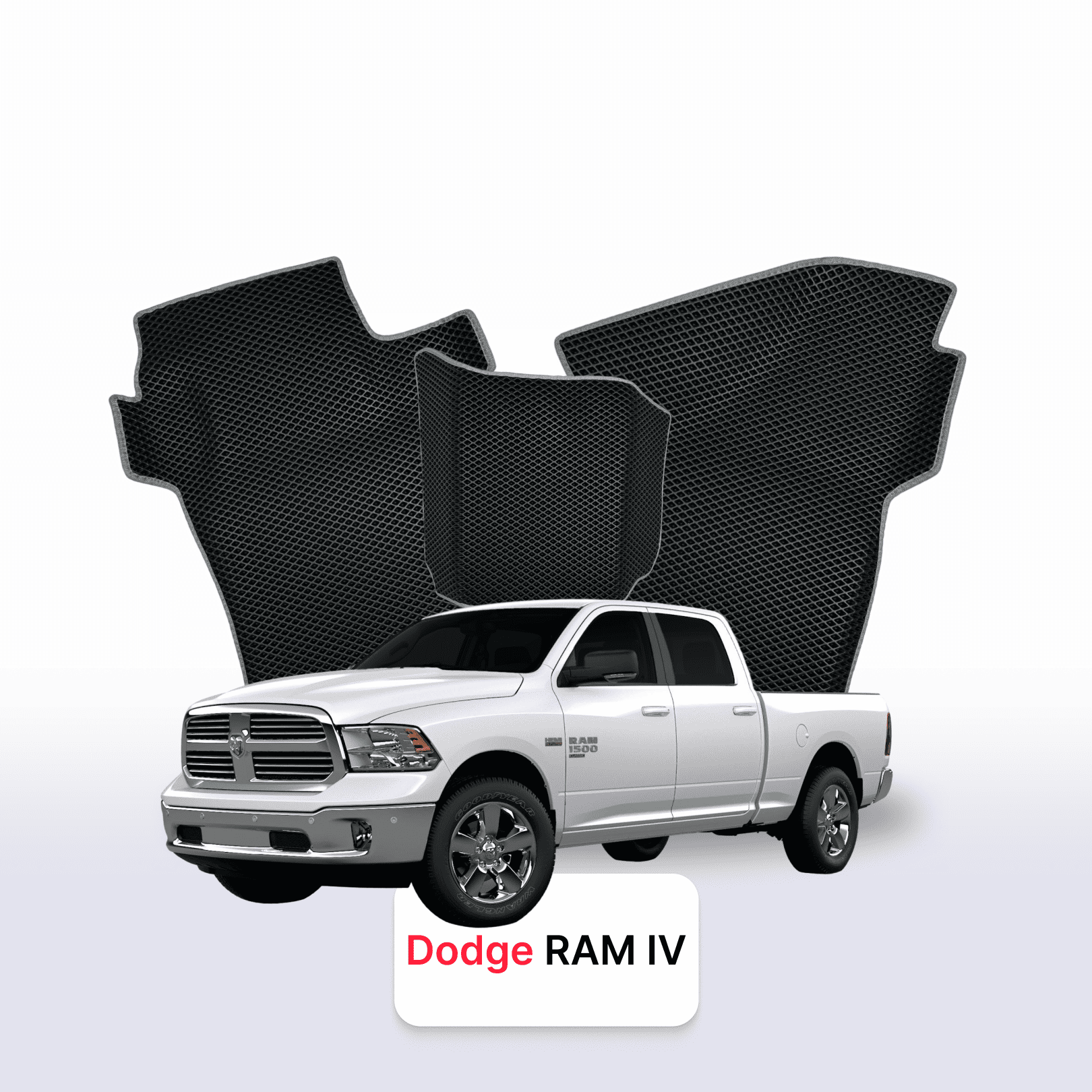 EVA Dywaniki samochodowe od EVA MATS 3D do Dodge RAM(DSDJ) 4 gen 2008-2019 rok Pickup BENZYNA