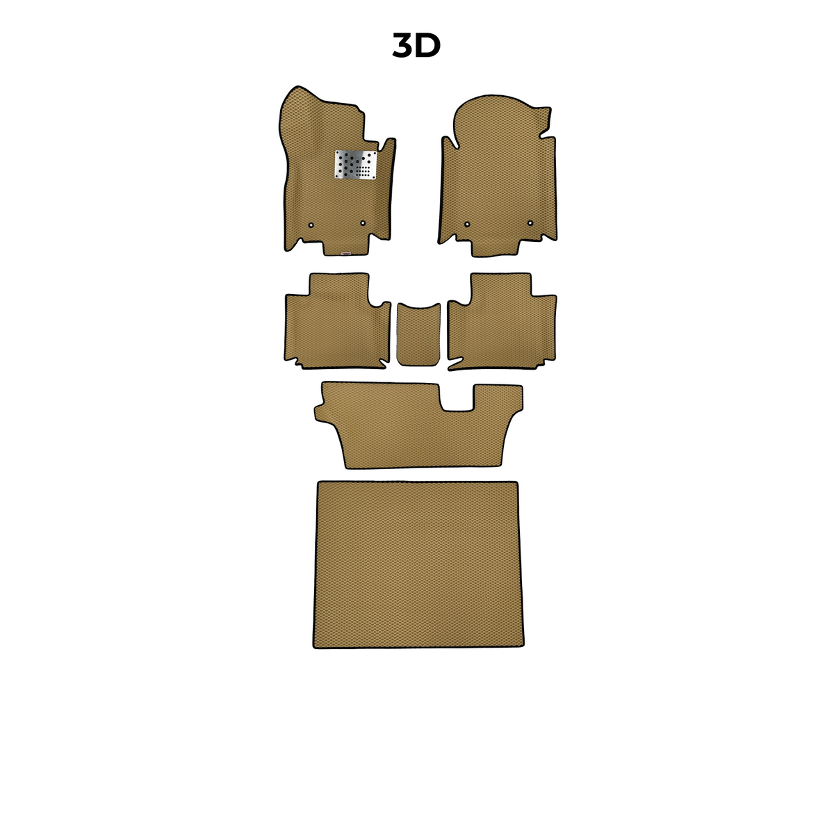 EVA Dywaniki samochodowe od EVA MATS 3D do Dodge Durango 3 gen 2010-2028 rok SUV BENZYNA