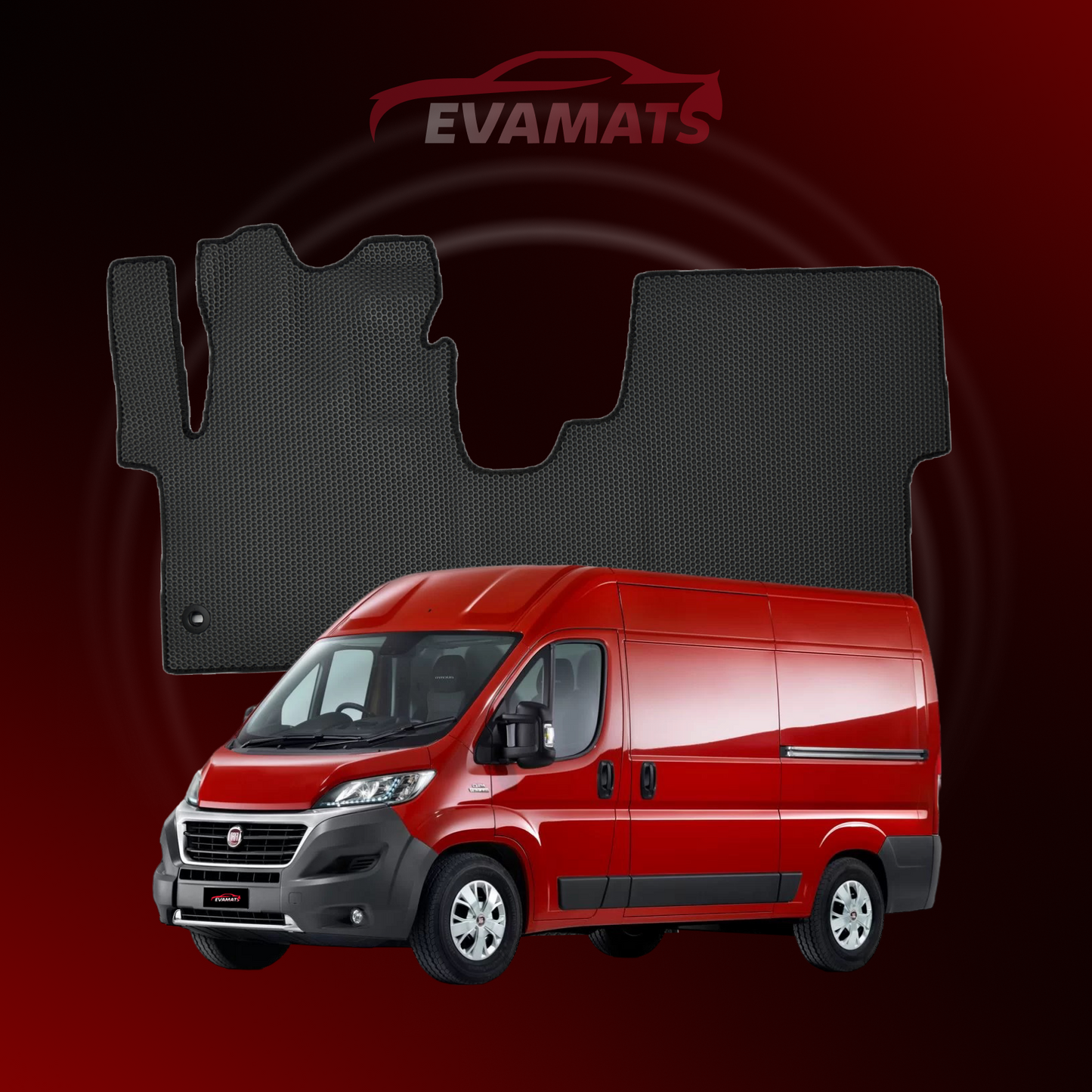 Автоковрики EVAMATS для FIAT Ducato 3 gen 2006-2025 р.в. VAN