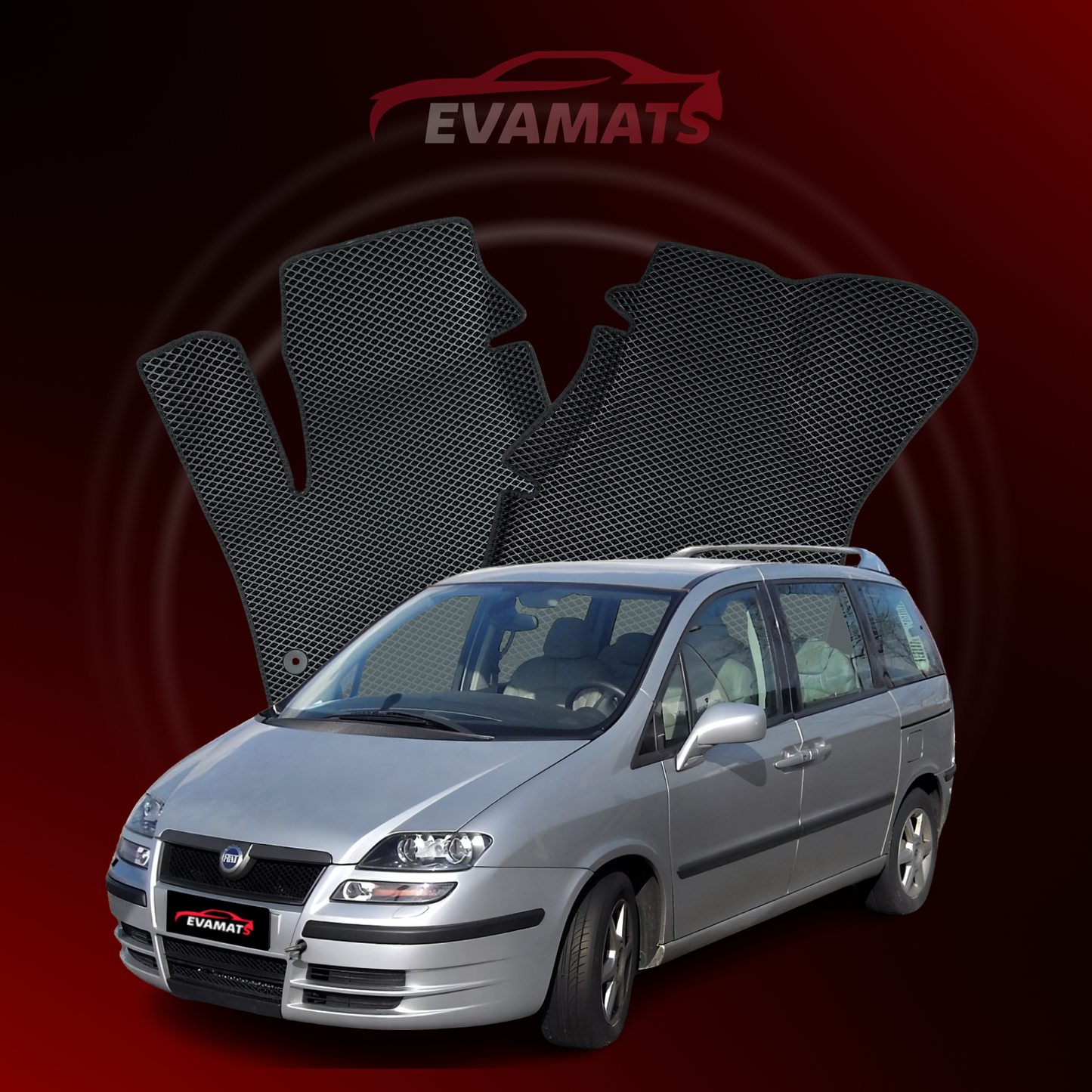 Dywaniki samochodowe EVAMATS do FIAT Ulysse 2 gen 2002-2010 rok MINIVAN