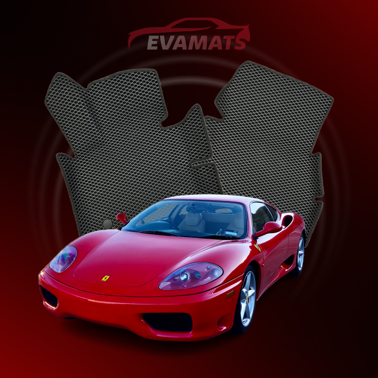 Dywaniki samochodowe 3D EVAMATS do Ferrari 360 (Modena) 1 gen 1999-2005 rok COUPE