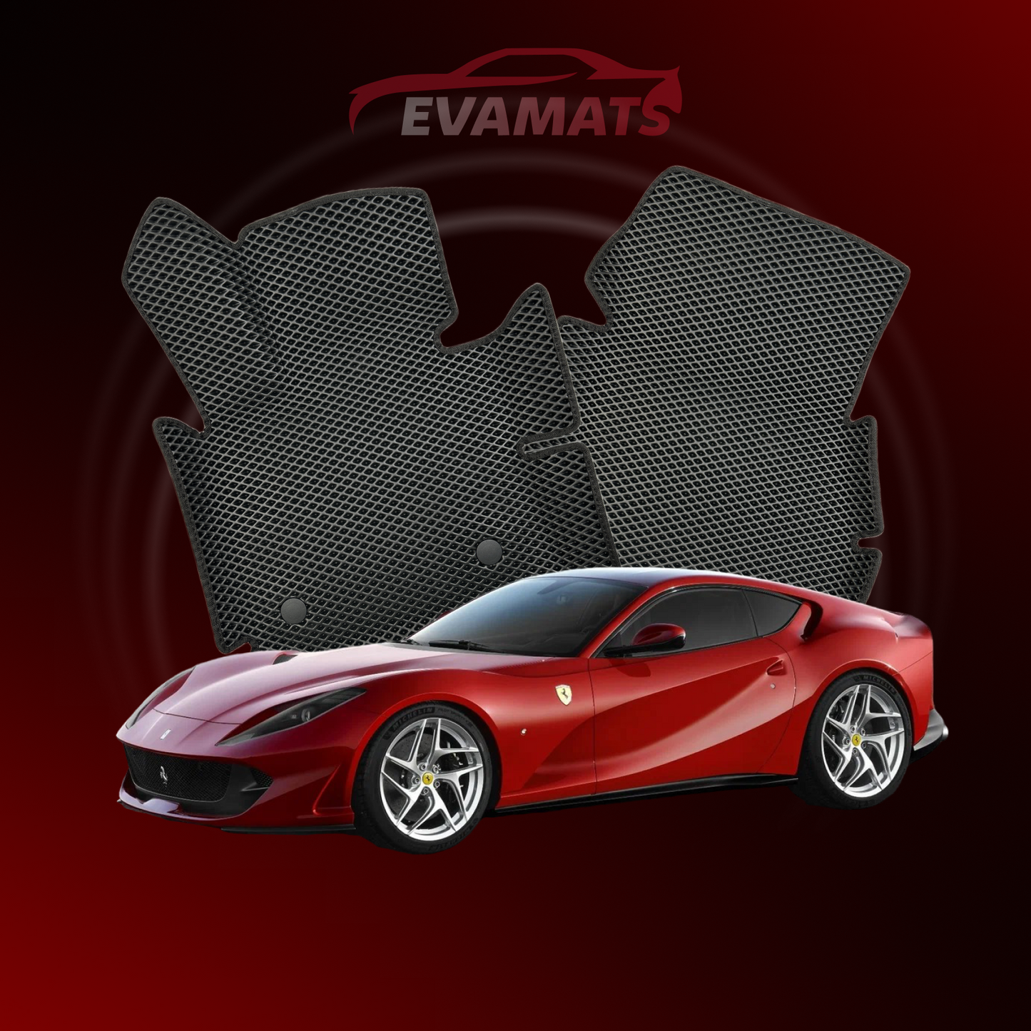 Коврики EVAMATS для Ferrari 812 (Superfast) 1-го поколения 2017-2024 года выпуска COUPE