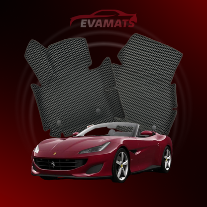 Dywaniki samochodowe EVAMATS do Ferrari Portofino 1 gen 2017-2023 rok KABRIOLET