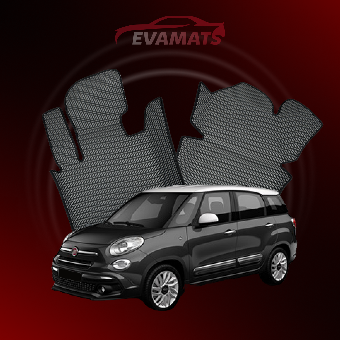 Коврики EVAMATS для Fiat 500L(Living) 1-го поколения 2012-2017 г.в. МИНИВЭН