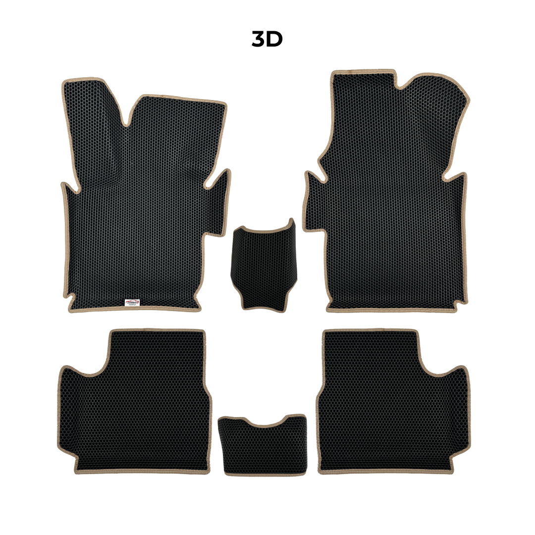EVA Dywaniki samochodowe od EVA MATS 3D do Fiat 500E 2 gen 2020-2028 rok Elektryczny HATCHBACK 3 drzwi + Podpiętka EVAMATS