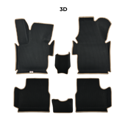 EVA Dywaniki samochodowe od EVA MATS 3D do Fiat 500E 2 gen 2020-2028 rok Elektryczny HATCHBACK 3 drzwi + Podpiętka EVAMATS
