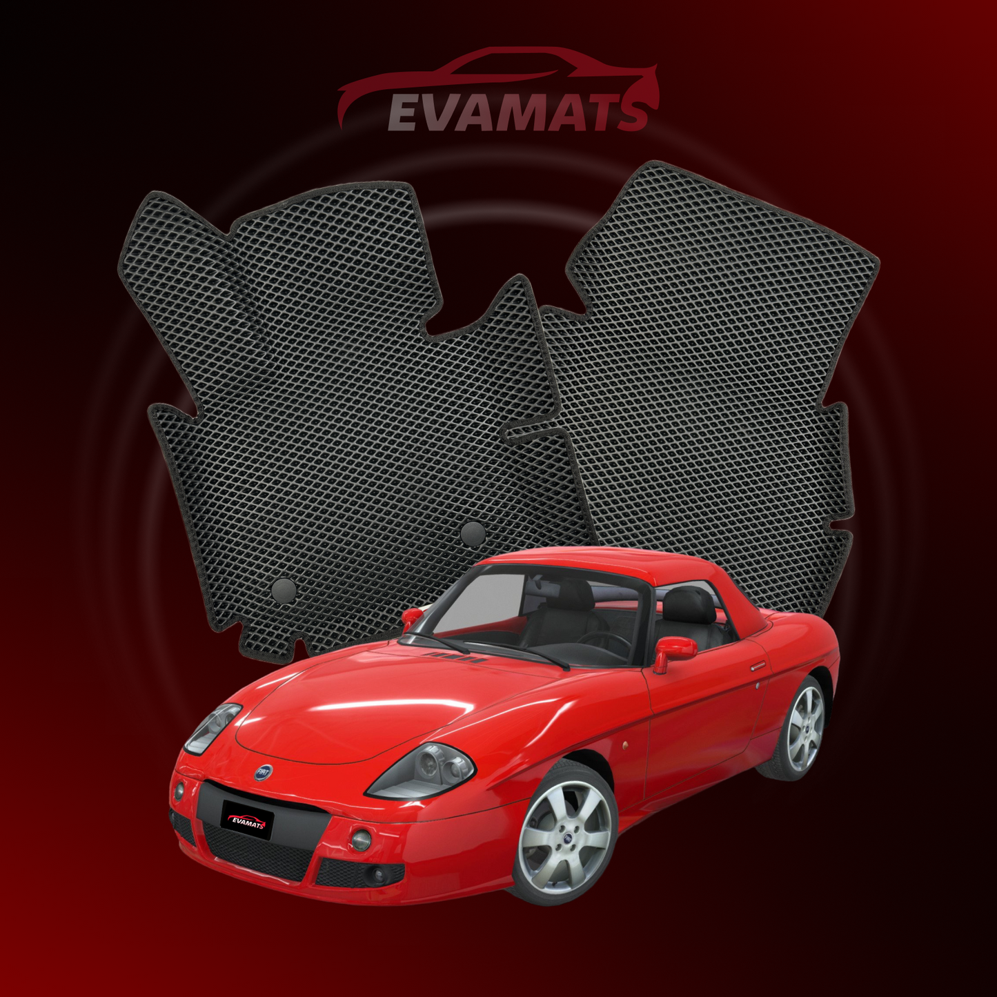 Коврики EVAMATS для Fiat Barchetta 1-го поколения 1995-2005 гг. КАБРИОЛЕТ