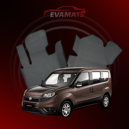 Dywaniki samochodowe EVAMATS do Fiat Doblo 2 gen 2009-2023 rok MINIVAN