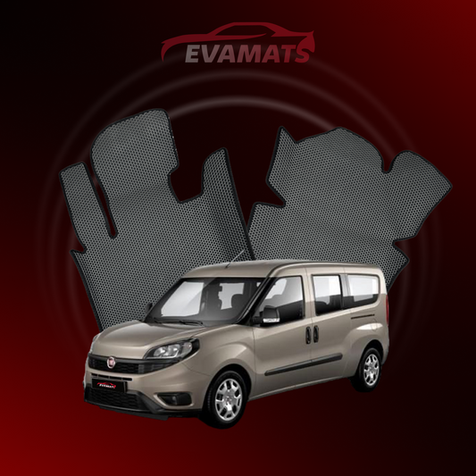 Автоковрики EVAMATS для Fiat Doblo 2 gen 2015-2023 р.к. LONG MINIVAN