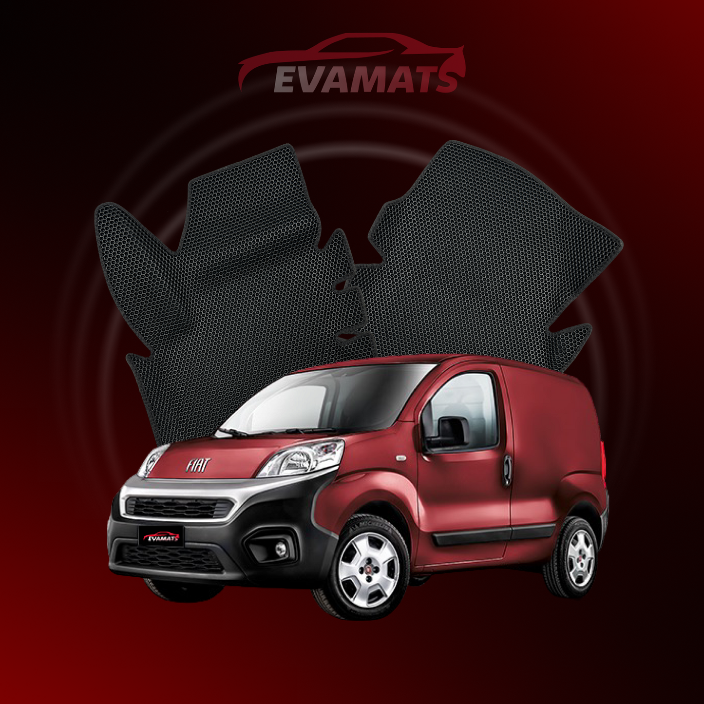 Автоковрики EVAMATS для Fiat Fiorino 3 gen 2007-2025 р.в. VAN