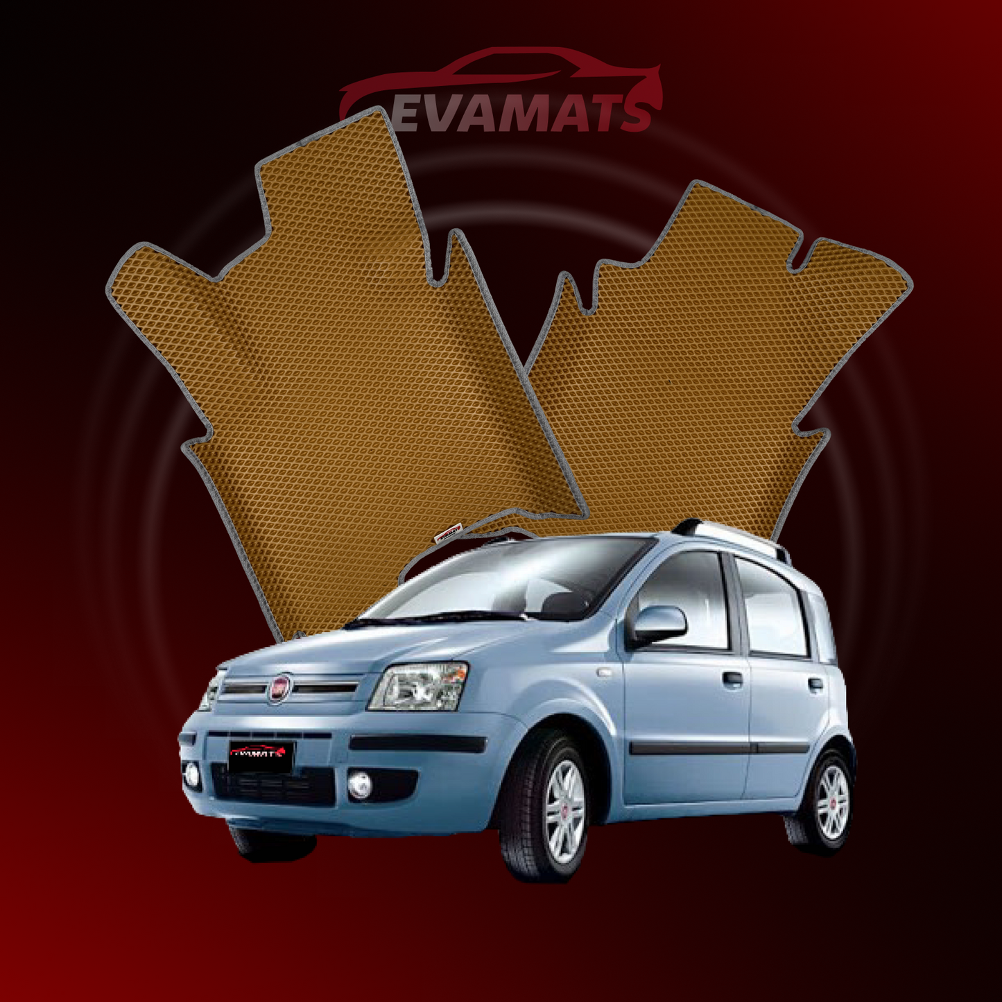 Коврики EVAMATS для Fiat Panda 2 gen 2003-2012 года выпуска ХЭТЧБЕК 5 дверей