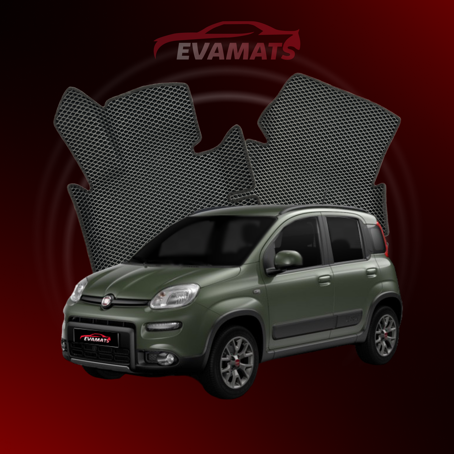 Dywaniki samochodowe EVAMATS do Fiat Panda(4x4) 3 gen 2011-2023 rok HATCHBACK 5 drzwi