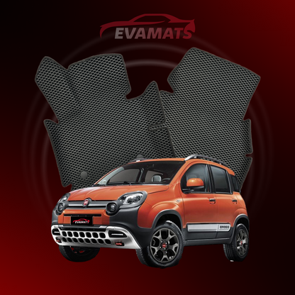 Коврики EVAMATS для Fiat Panda(Cross) 2 поколения 2003-2012 года ХЭТЧБЕК 5 дверей