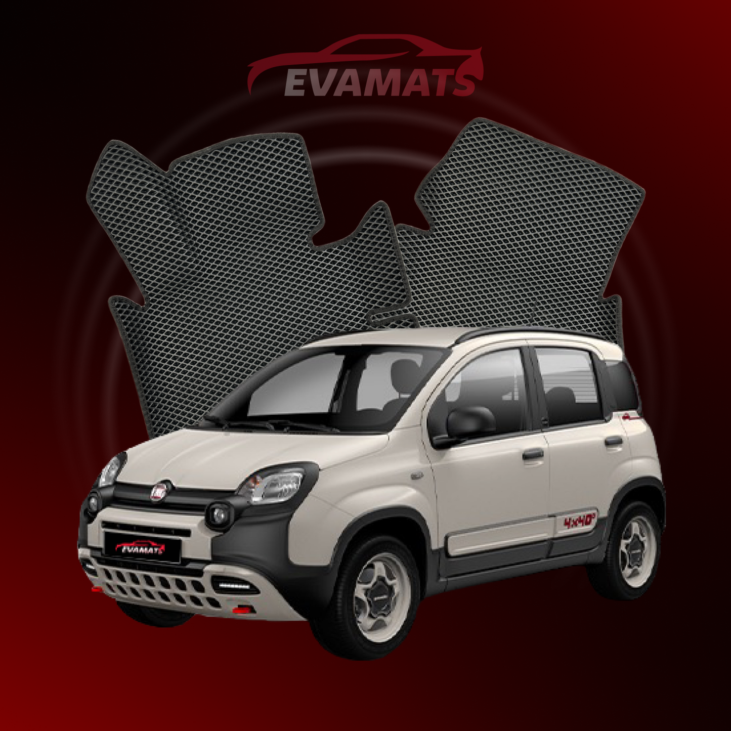 Автоковрики EVAMATS для Fiat Panda(Cross) 3 gen 2011-2025 р.в. ХЕТЧБЕК 5 дв.