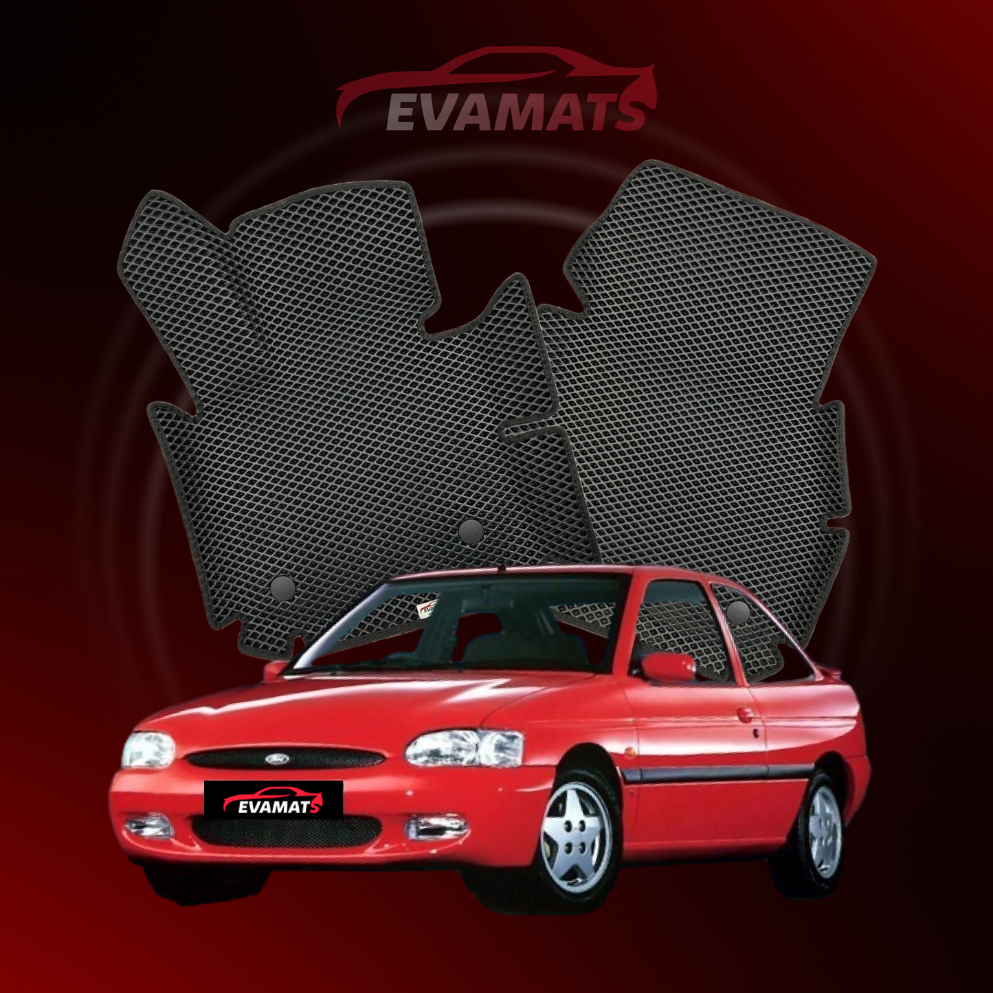 Dywaniki samochodowe EVAMATS do Ford Escort 5gen 1995-2000 rok HATCHBACK 3 drzwi