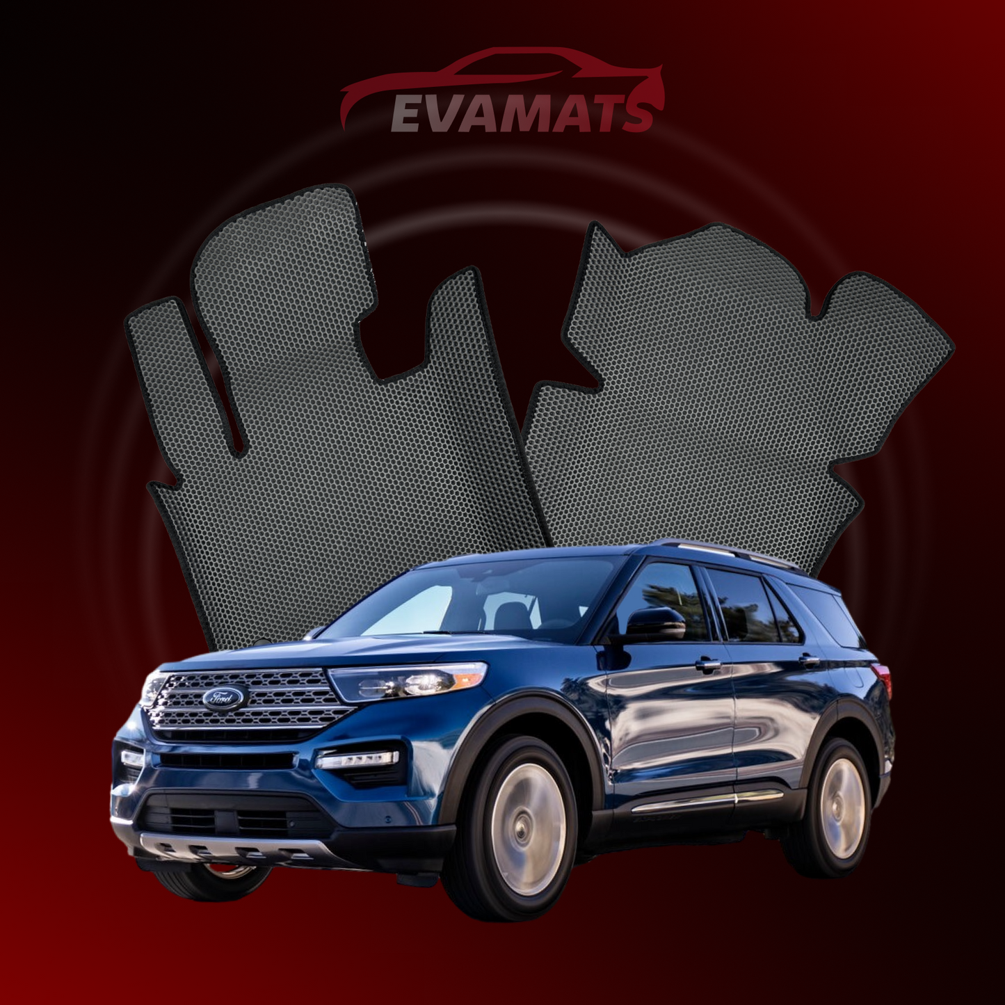 Автоковрики EVAMATS для позашляховика Ford Explorer 6 покоління 2019-2025