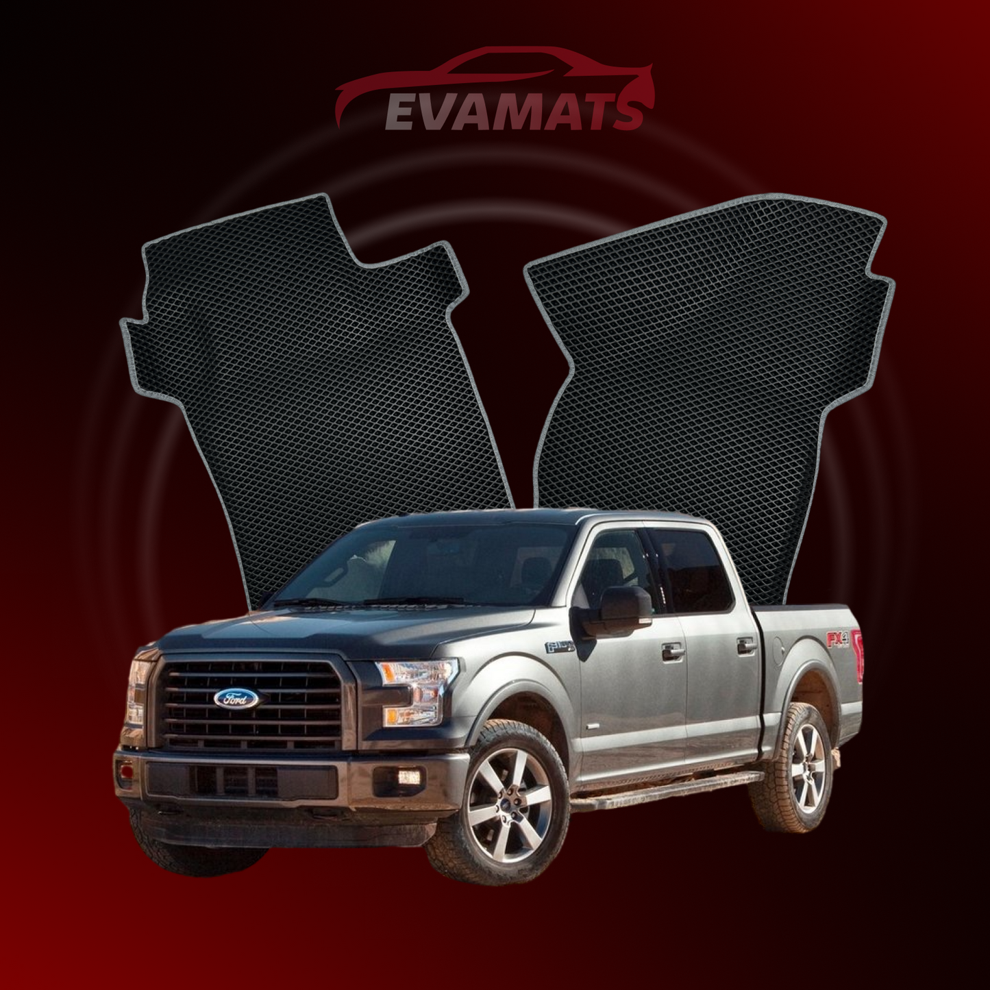 Автоковрики EVAMATS для Ford F-150 13 gen 2014-2020 р. PICK-UP двомісна кабіна (CrewCab)