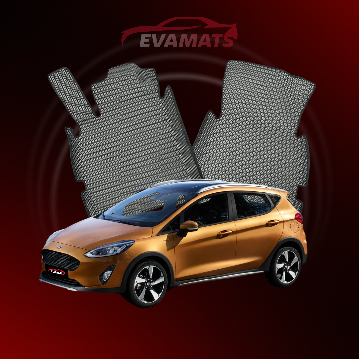 Автоковрики EVAMATS для Ford Fiesta 7 gen 2017-2023 р.в. ХЕТЧБЕК 5дв.