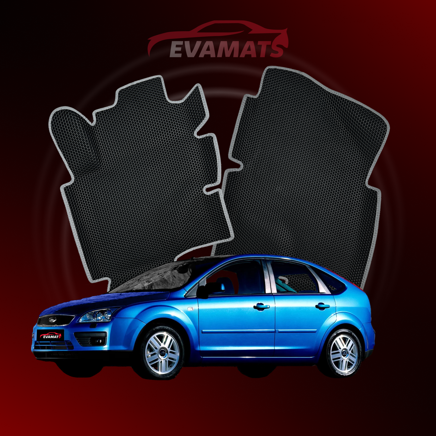 Автоковрики EVAMATS для Ford Focus 2 ген. 2004-2011 р.в. ХЕТЧБЕК 5 дв.