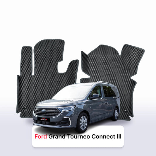EVA Dywaniki samochodowe od EVA MATS 3D do Ford Grand Tourneo Connect 3 gen 2021-2027 rok MINIVAN 7 osobowy