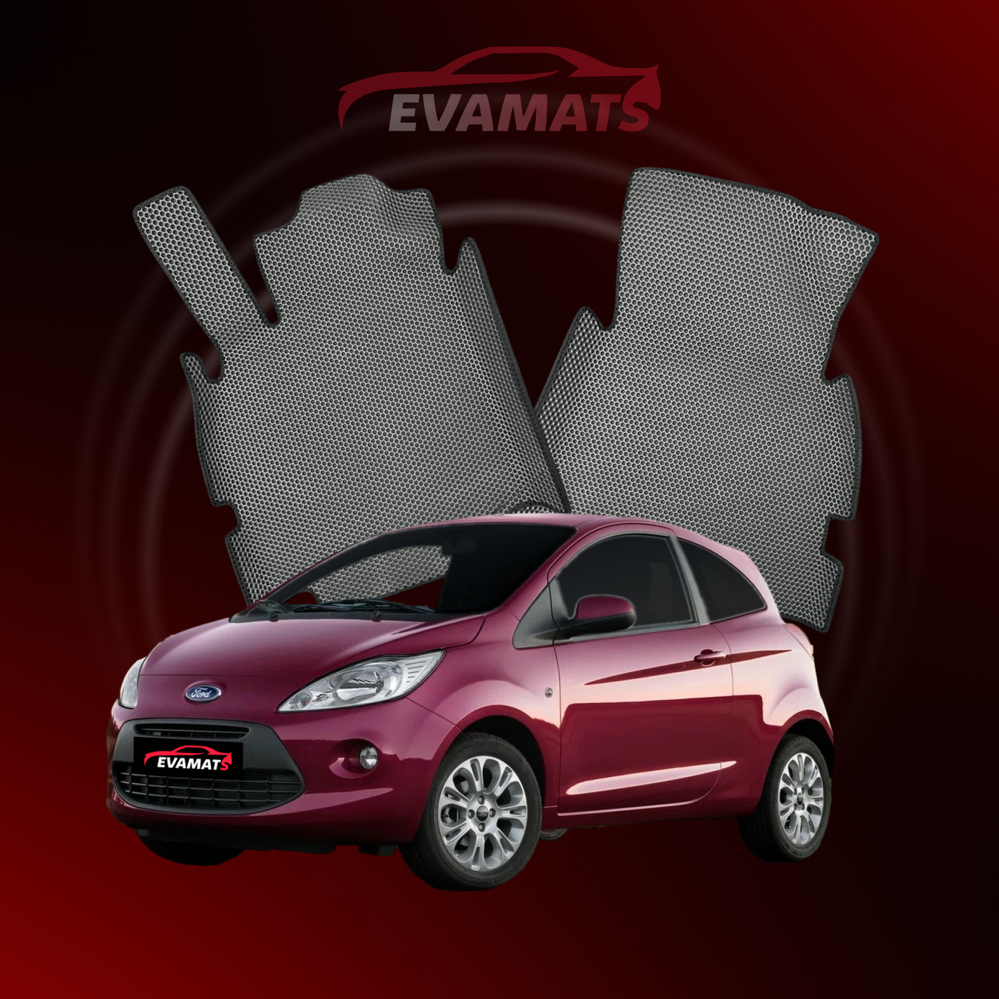 Автоковрики EVAMATS для Ford KA 2 gen 2008-2016 р.в. ХЕТЧБЕК 3 дв.