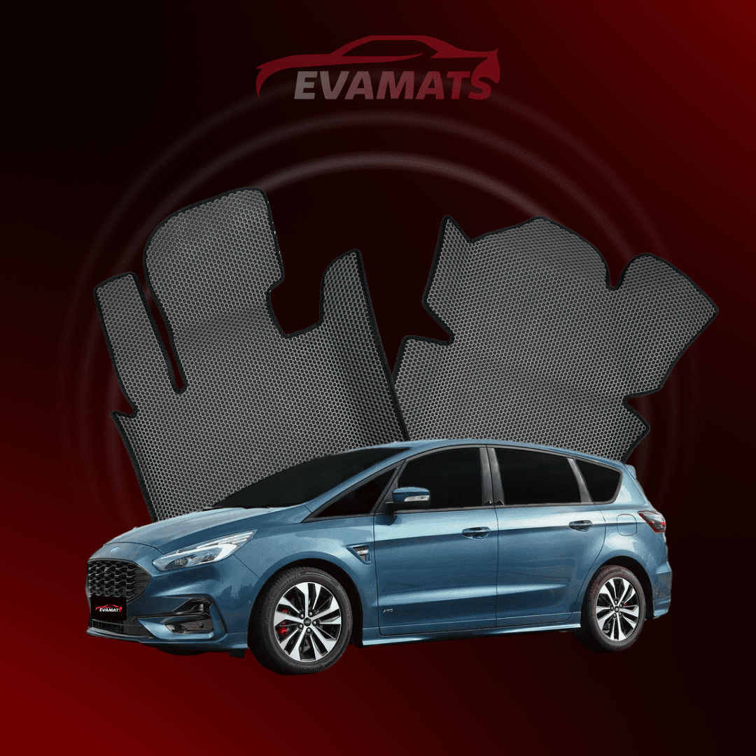 Dywaniki samochodowe EVAMATS do Ford S-MAX 2 gen 2015-2023 rok MINIVAN 7 osobowy
