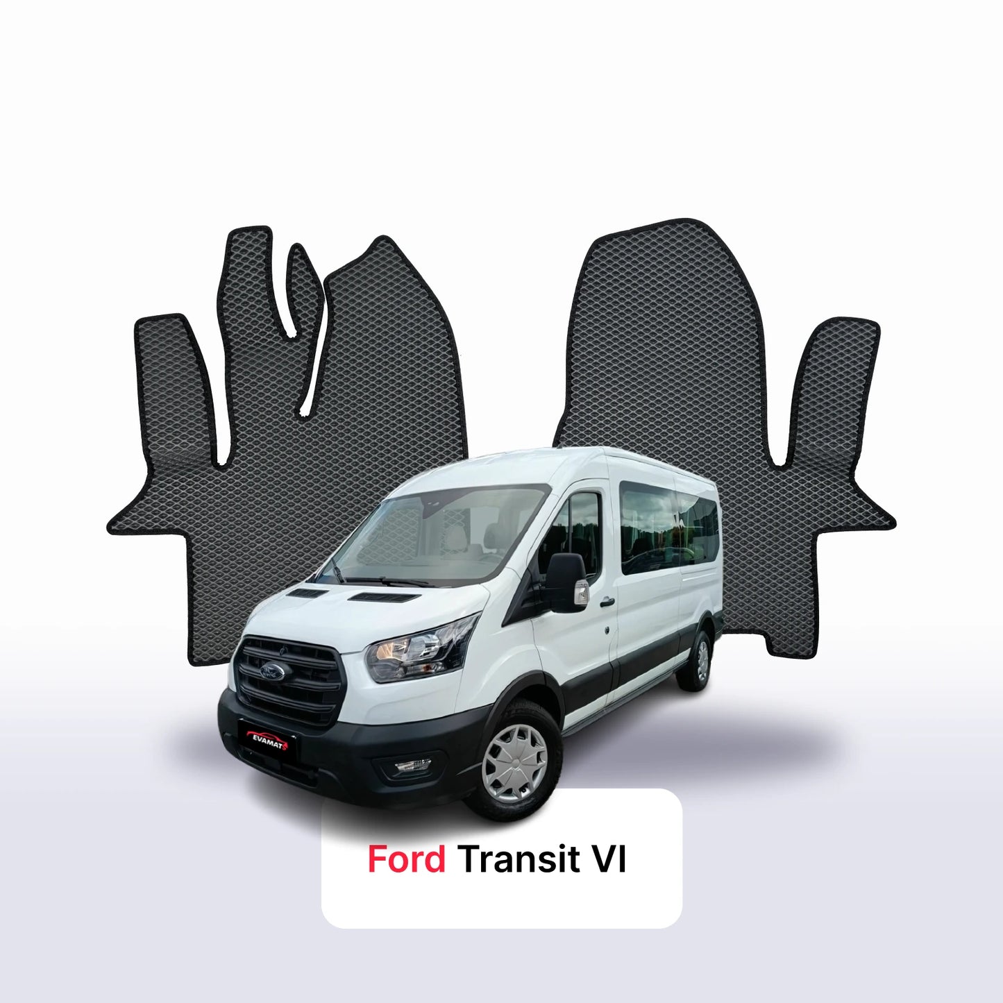 EVA Dywaniki samochodowe od EVA MATS 3D do Ford Transit Long 6 gen 2018-2027 rok BUS 9 os.