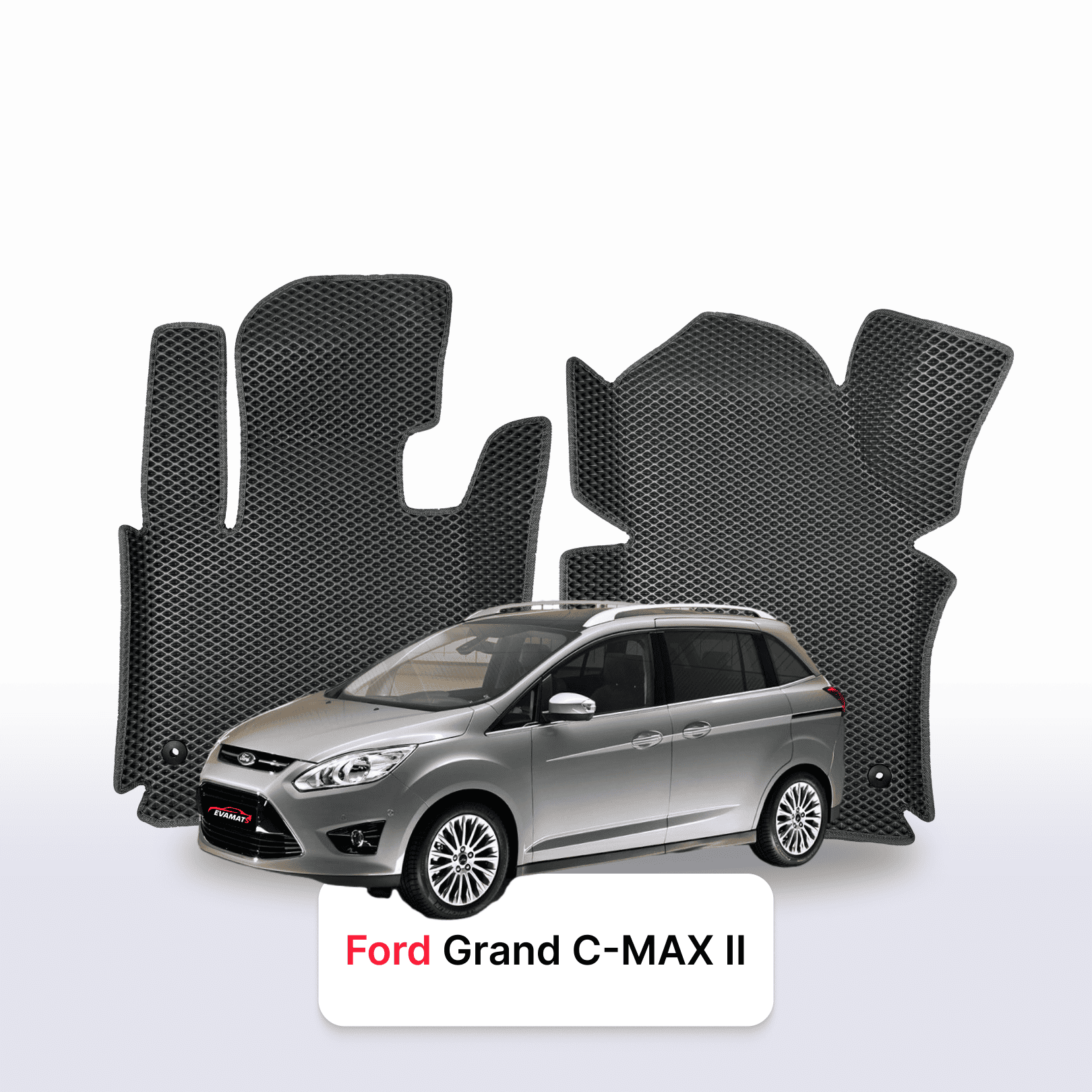 EVA Dywaniki samochodowe od EVA MATS 3D do Ford Grand C-MAX 2 gen 2010-2019 rok Minivan DIESEL