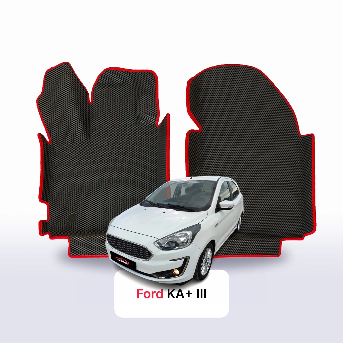 Автоковрики EVAMATS для Ford KA 3 gen 2014-2025 р.в. ХЕТЧБЕК 5 дв.