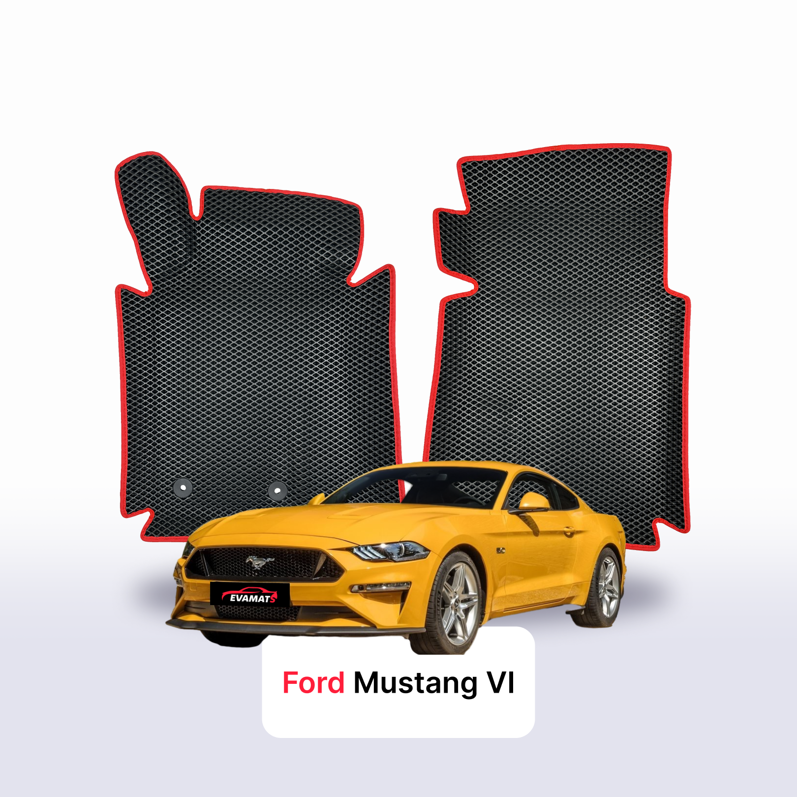 EVA Dywaniki samochodowe od EVA MATS 3D do Ford Mustang 6 gen 2014-2023 rok Coupe