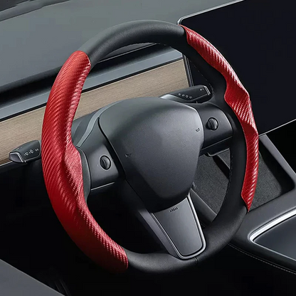 Uniwersalny pokrowiec na kierownicę włókno węglowe