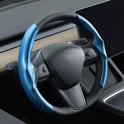 Uniwersalny pokrowiec na kierownicę włókno węglowe