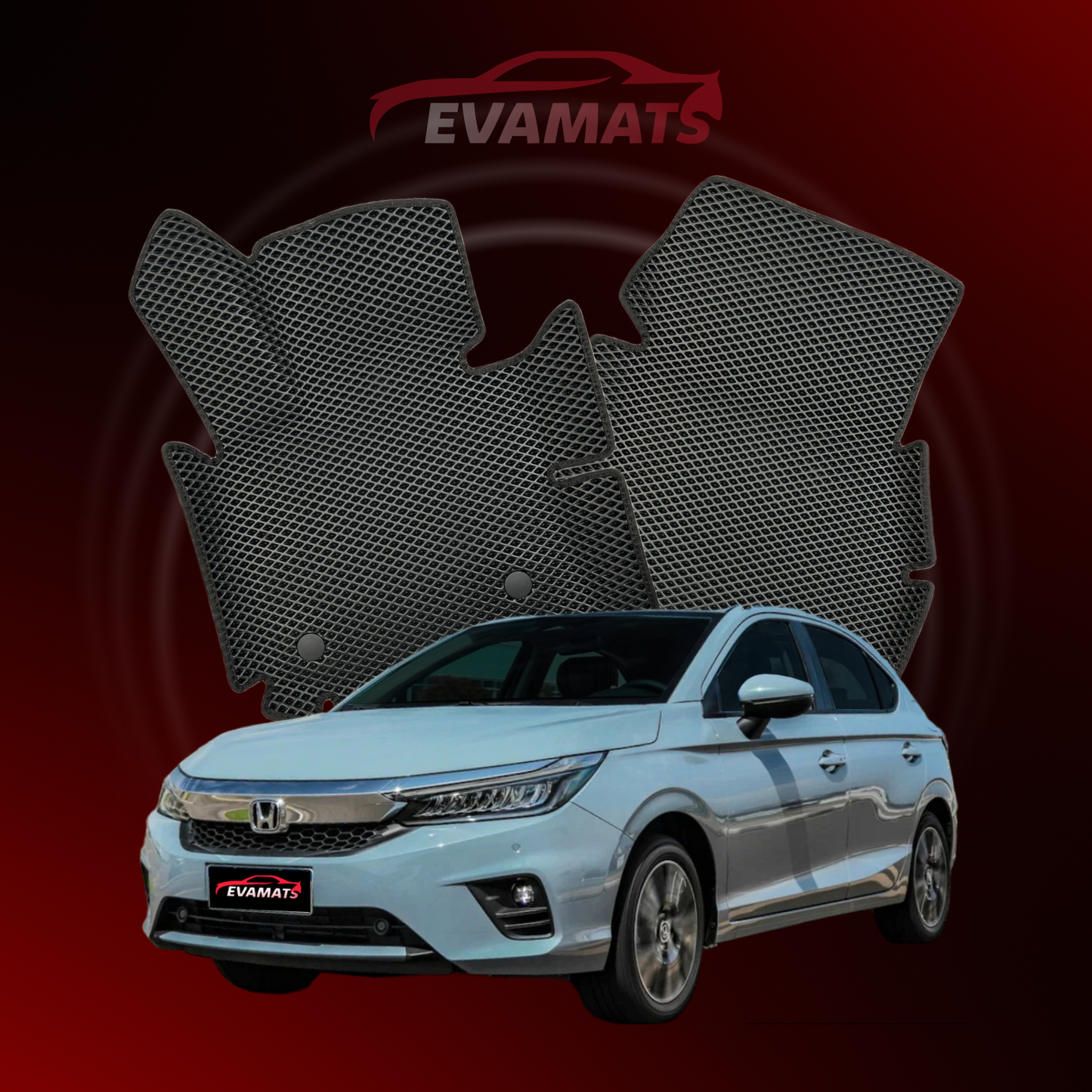 Автомобільні килимки EVAMATS для Honda City 7 gen 2019-2025 р.в. ХЕТЧБЕК 5 дв.