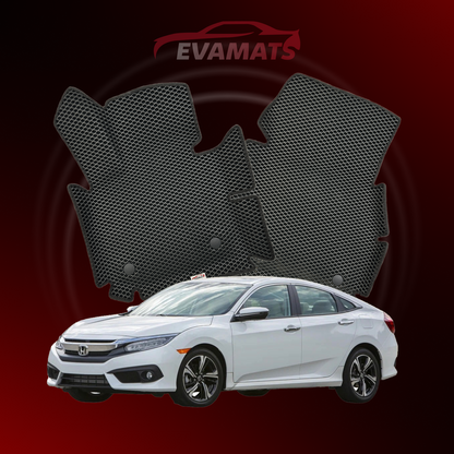 Коврики EVAMATS для Honda Civic 10 gen 2015-2021 SEDAN