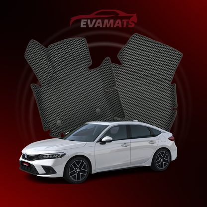 Коврики в салон EVAMATS для Honda Civic 11 gen 2021-2025 года ХЭТЧБЕК 5 дверей