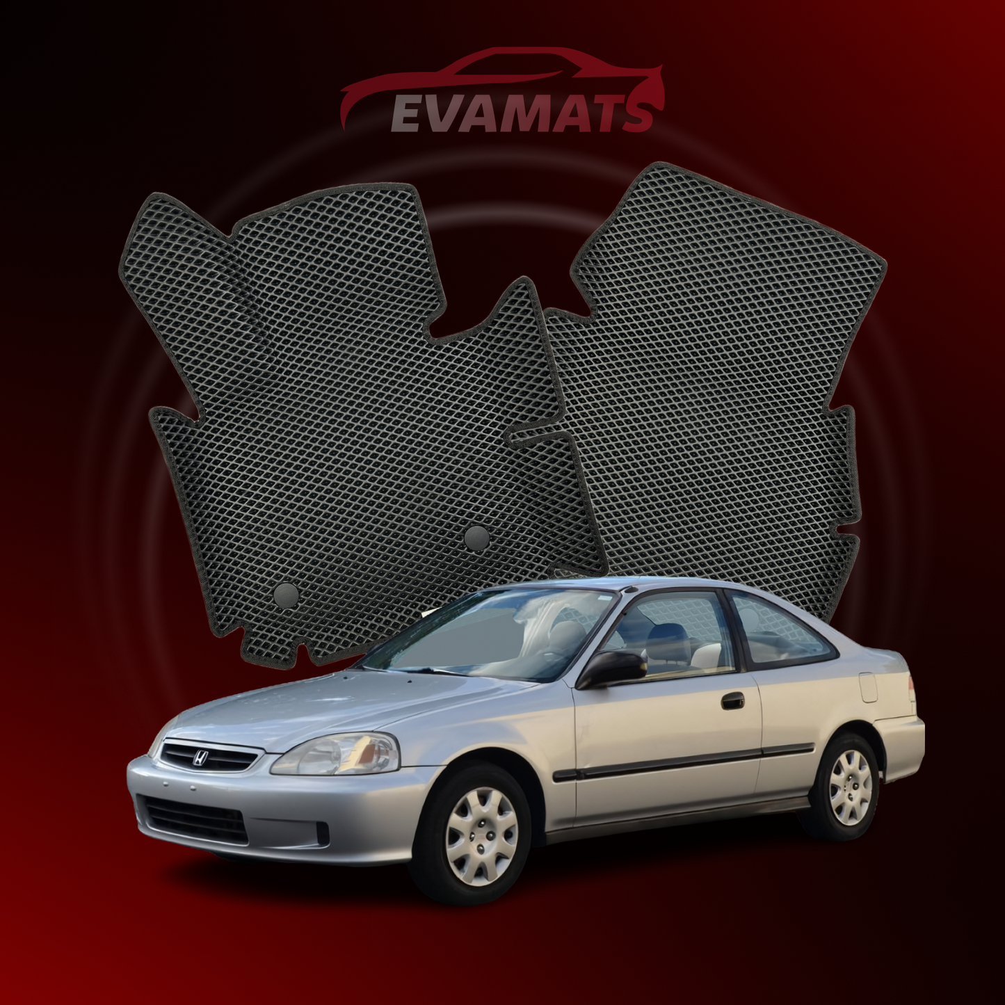 Автоковрики EVAMATS для Honda Civic 6 gen 1995-2001 р.р. COUPE