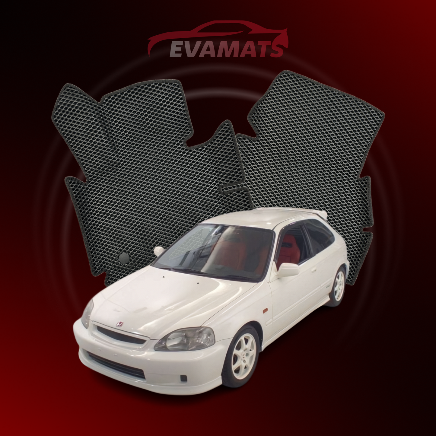 Коврики EVAMATS для Honda Civic 6 gen 1995-2001 г.в. ХЭТЧБЕК 3 двери