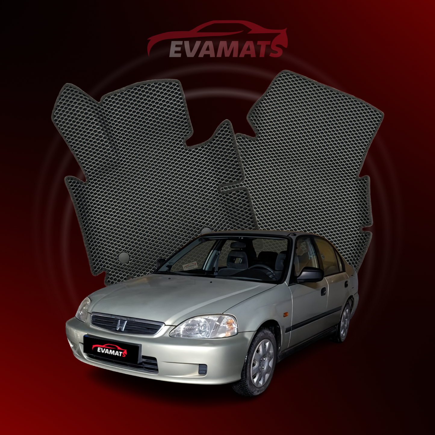 Dywaniki samochodowe EVAMATS do Honda Civic 6 gen 1995-2001 rok SEDAN