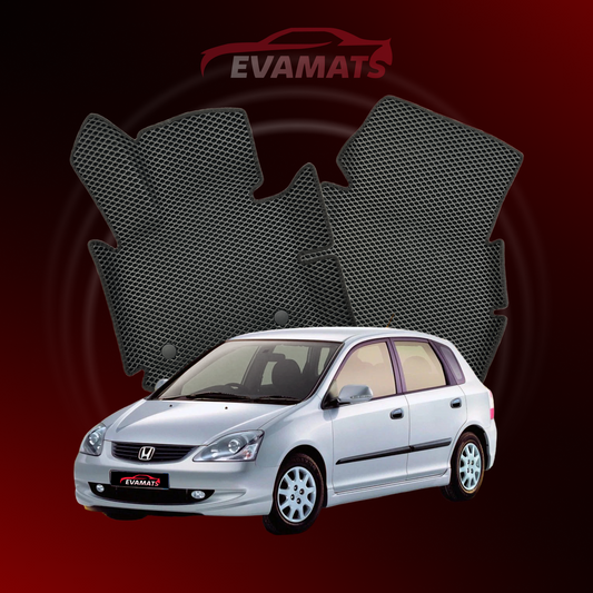 Автоковрики EVAMATS для Honda Civic 7 gen 2000-2006 р.в. ХЕТЧБЕК 5 дв.