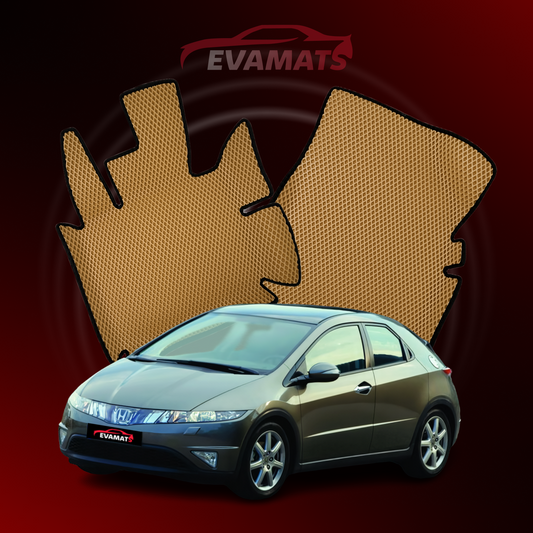 Автоковрики EVAMATS для Honda Civic 8 gen 2005-2012 р.в. ХЕТЧБЕК 5 дв.