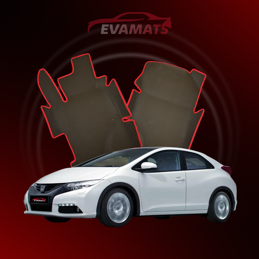 Коврики в салон EVAMATS для Honda Civic 9 gen 2011-2017 года выпуска HATCHBACK 5 дверей