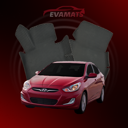 Коврики EVAMATS для Hyundai Accent 4 поколения СЕДАН 2010-2017 гг.