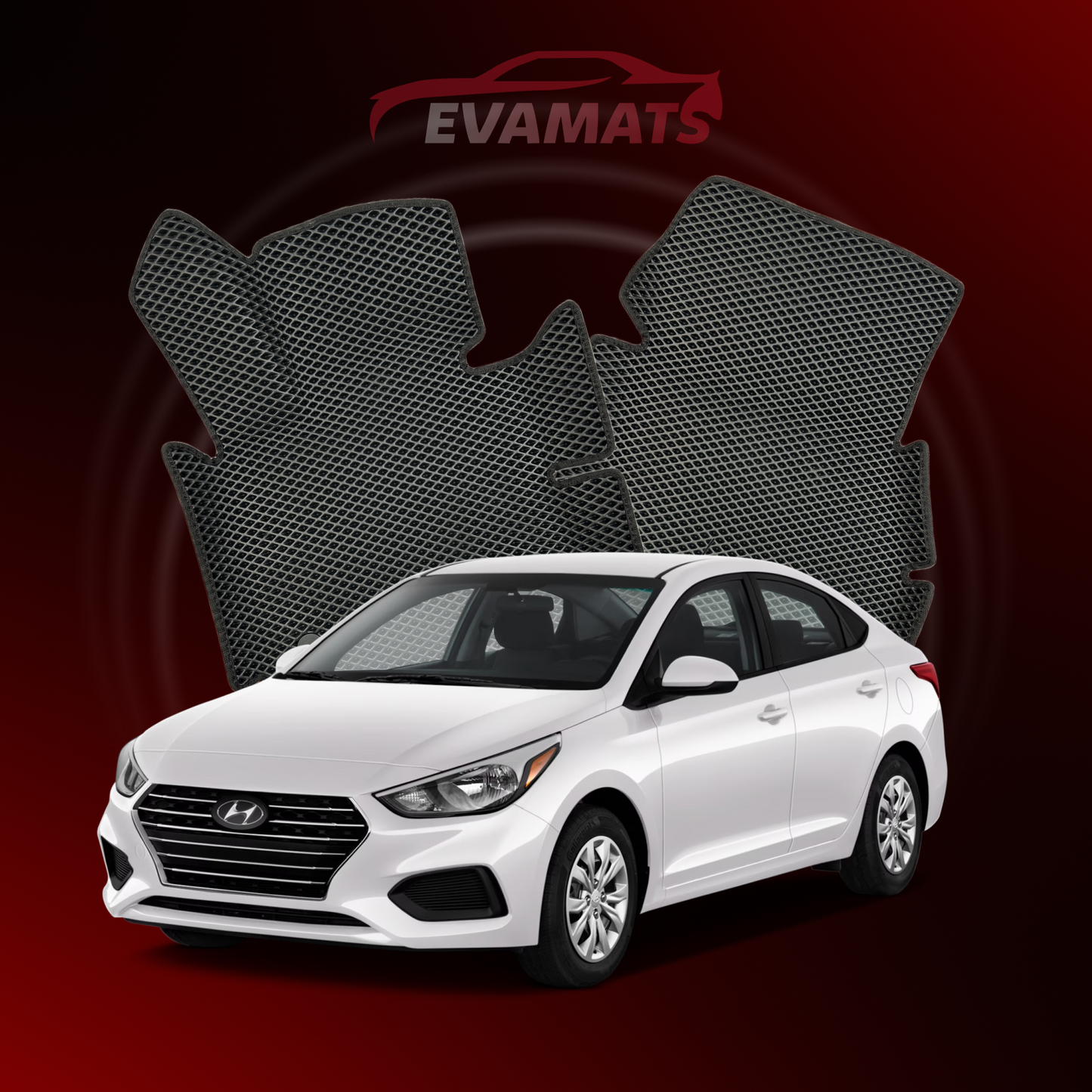 Dywaniki samochodowe EVAMATS do Hyundai Accent 5 gen 2017-2023 rok SEDAN